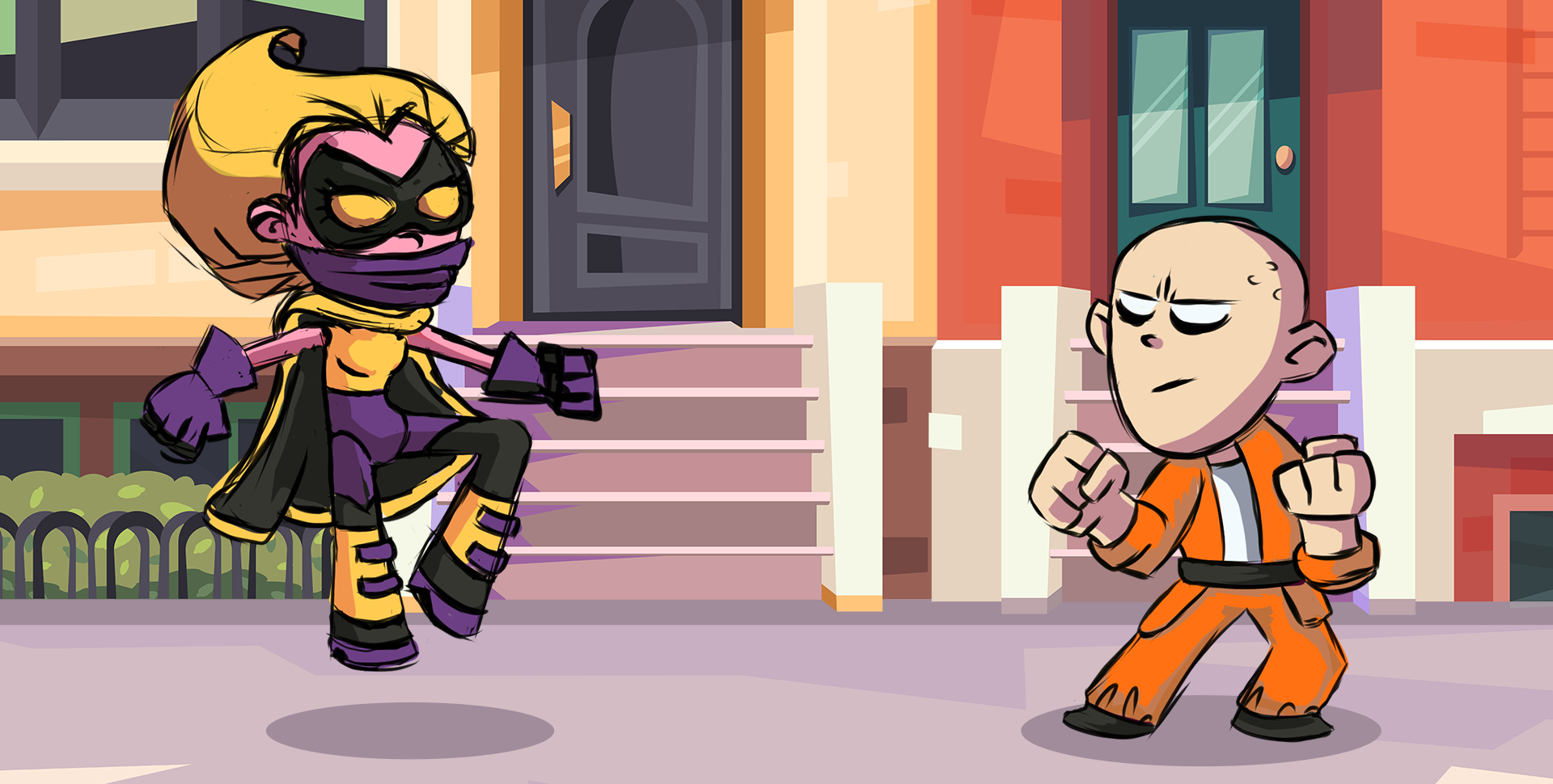 Fully articulated character art.