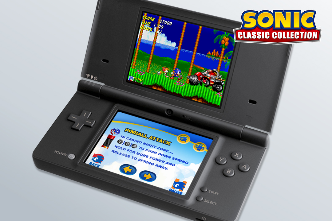 DS / DSi - Sonic Classic Collection - Language Selection & Sega Screen -  The Spriters Resource