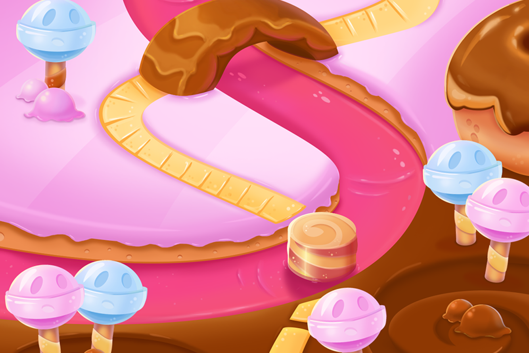 ILLUSTRATION PASTRY PARADISE LEVEL ART